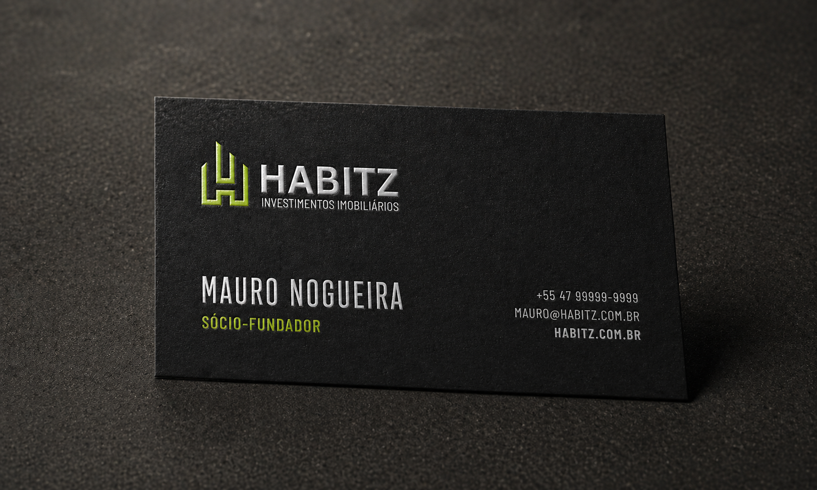 Cartão de visita Habitz · frente