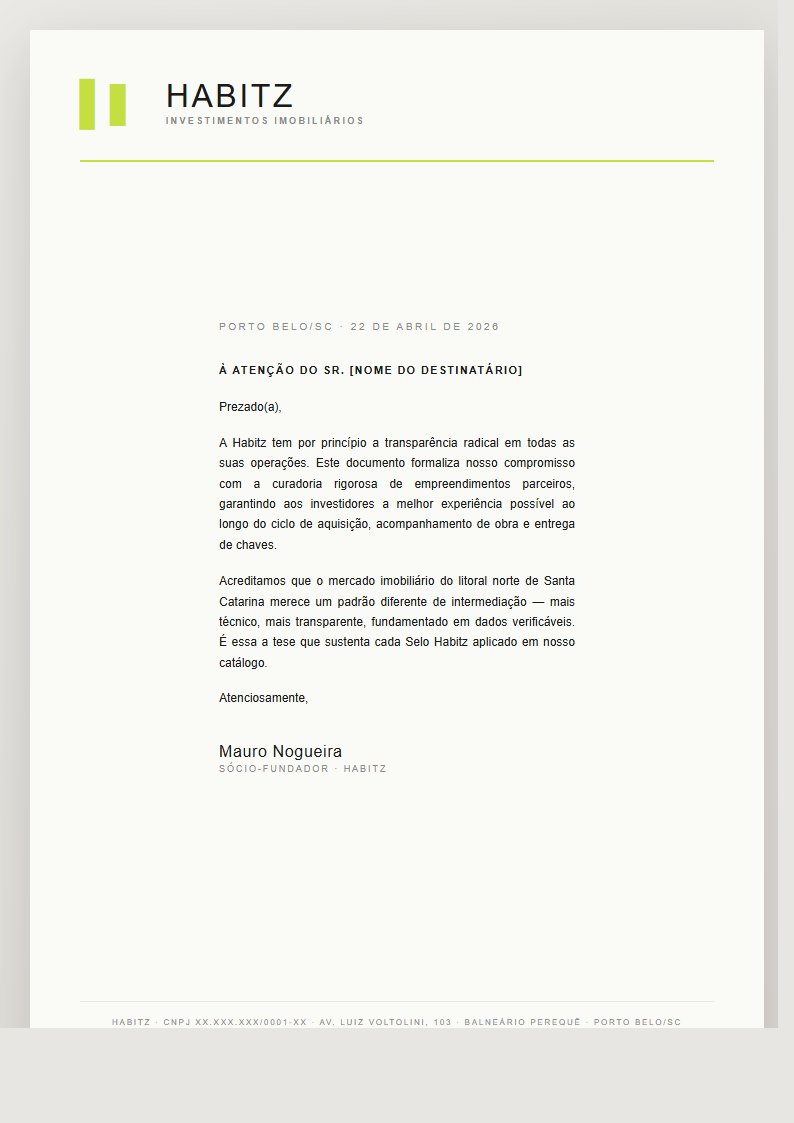 Papel carta A4 institucional Habitz
