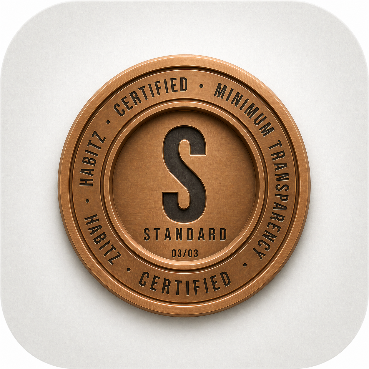 Selo Habitz Standard · Versão Clara